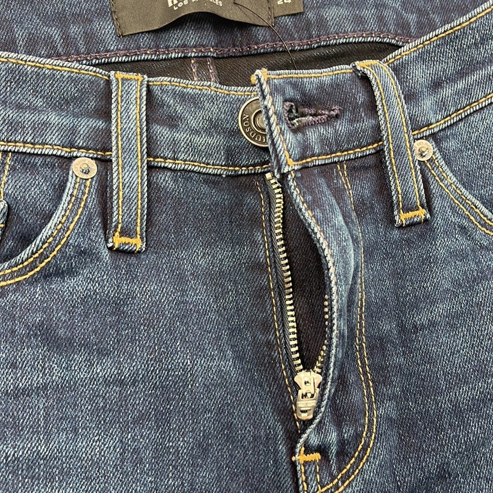 NWT Hudson 24, 0 Enhance Nico Super Skinny‎ Dark Blue Denim Jeans - Picture 7 of 14